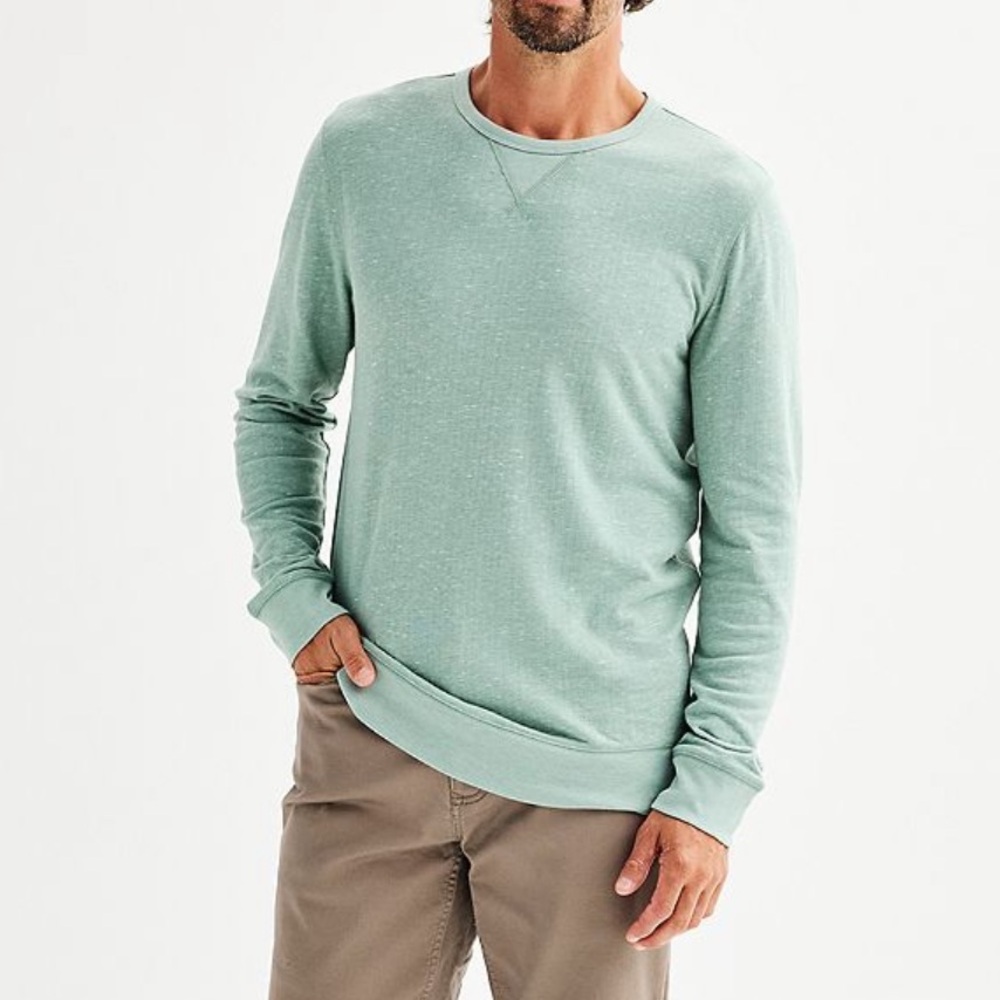 Sonoma Men's Mint Green Long Sleeve Shirt